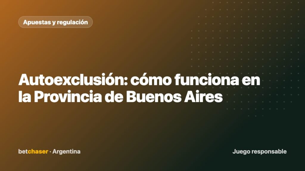 Autoexclusión: cómo funciona en la Provincia de Buenos Aires