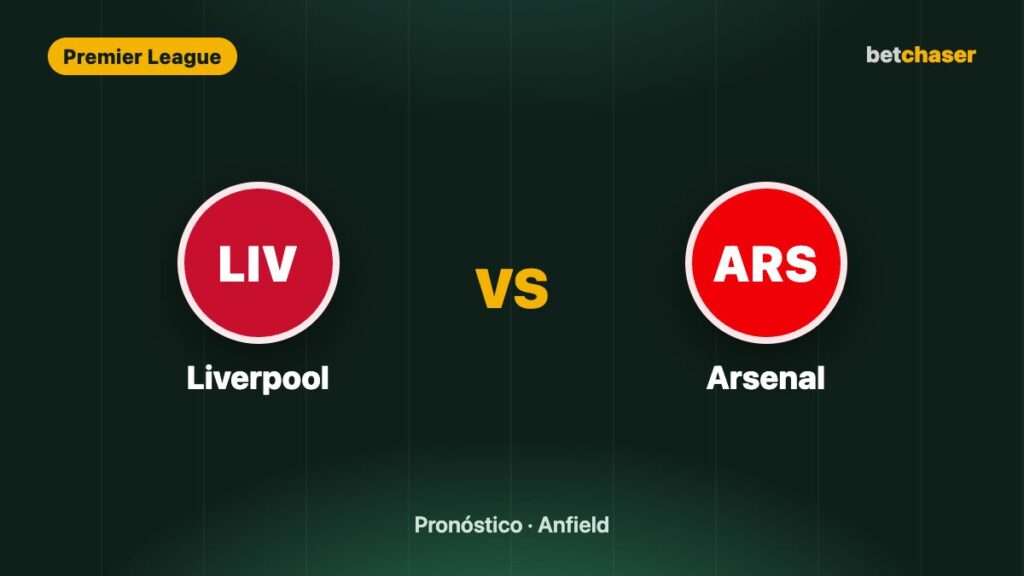 Liverpool vs Arsenal: pronóstico, cuotas y previa