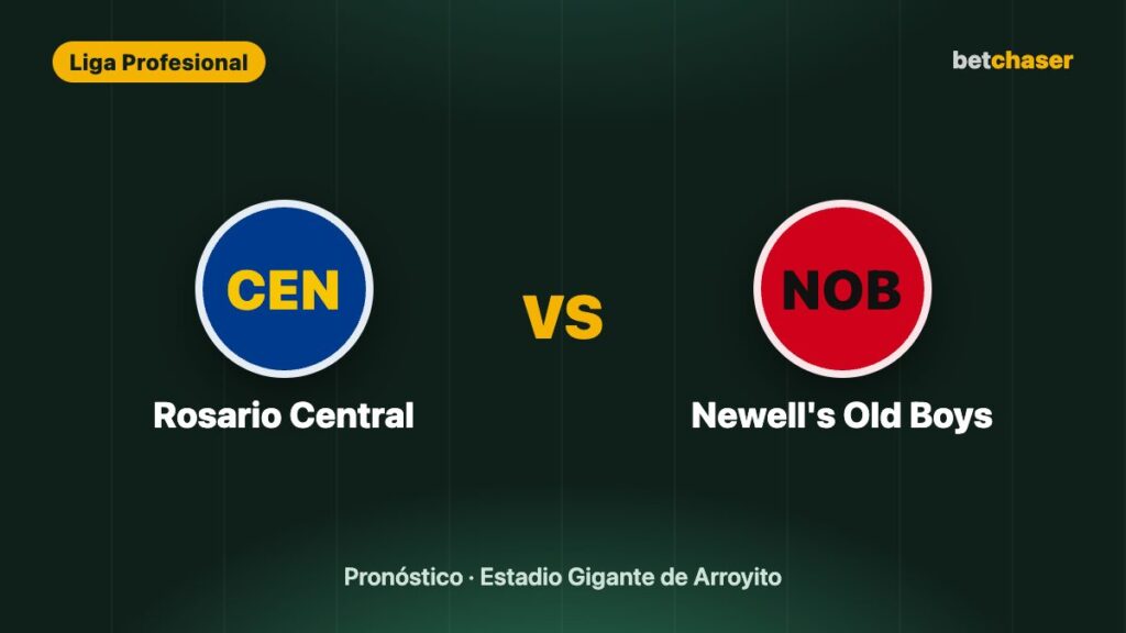 Rosario Central vs Newell's Old Boys: pronóstico, cuotas y previa